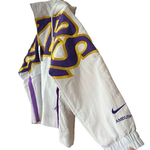 Nike x AMBUSH Los Angeles Lakers Kobe Bryant Sz M Water Repellent Coat Jacket ne - Picture 8 of 14